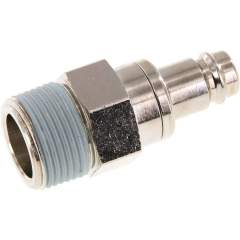 Kupplungsstecker (NW10) R 3/4"(AG), Messing vernickelt