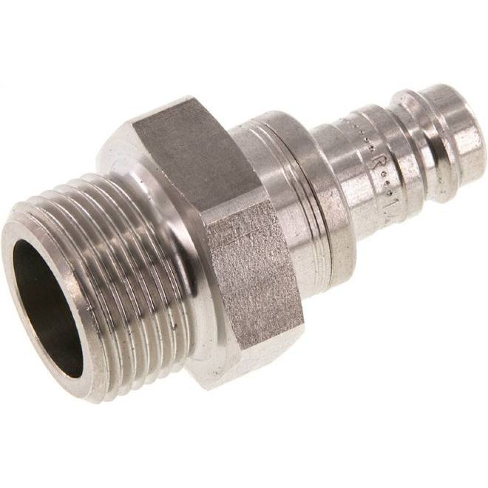 Kupplungsstecker (NW10) G 3/4"(AG), Edelstahl