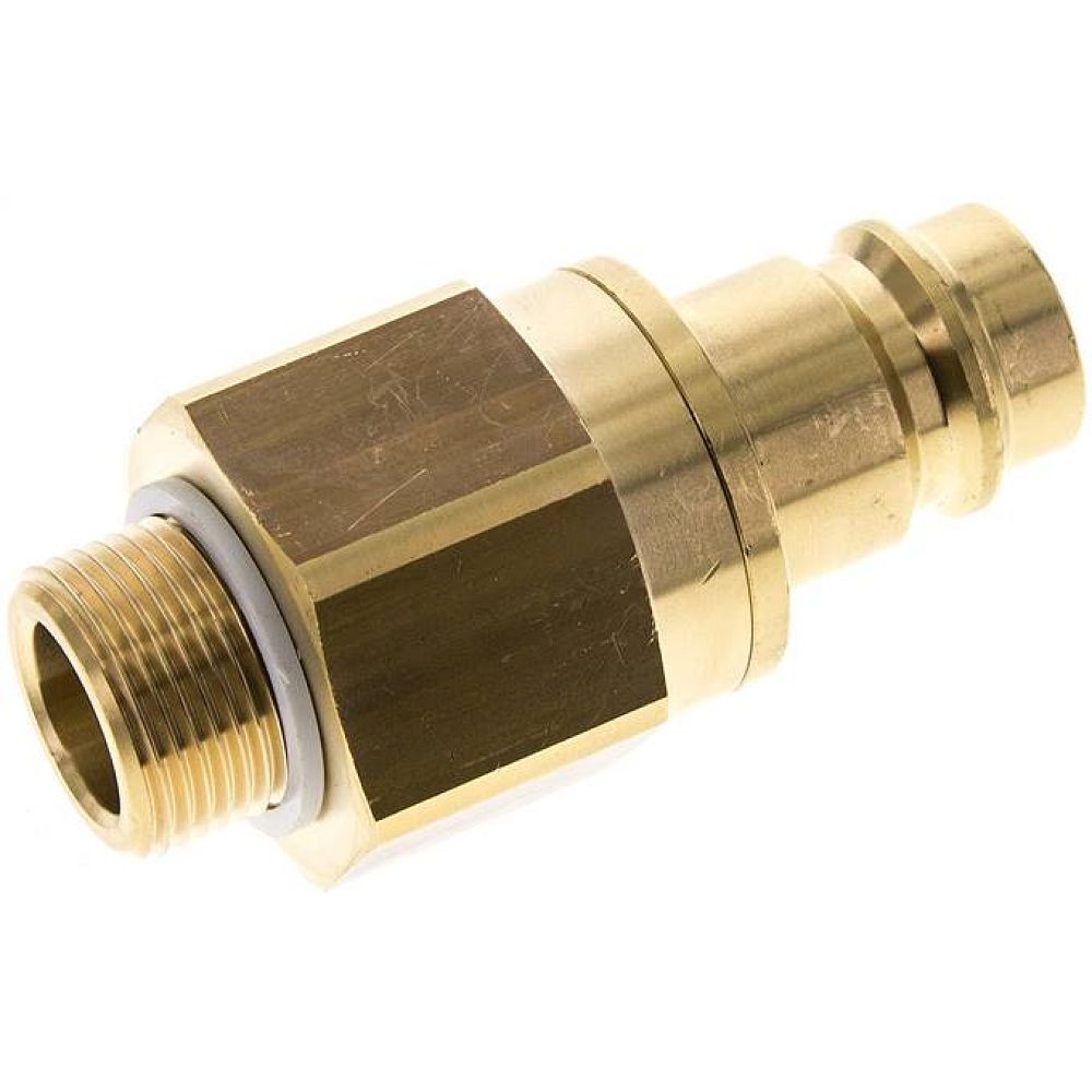Kupplungsstecker (NW19) G 3/4"(AG), Messing