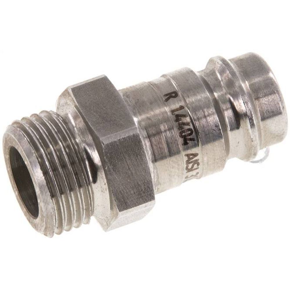 Kupplungsstecker (NW10) G 3/8"(AG), 1.4404