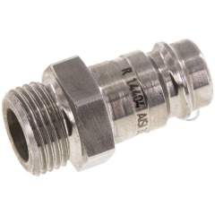 Kupplungsstecker (NW10) G 3/8"(AG), 1.4404