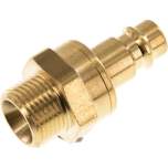 Kupplungsstecker (NW7,2) G 3/8"(AG), Messing