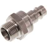 Kupplungsstecker (NW7,2) G 3/8"(AG), Edelstahl