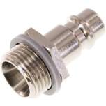 Kupplungsstecker (NW7,2) G 3/8"(AG), Messing vernickelt