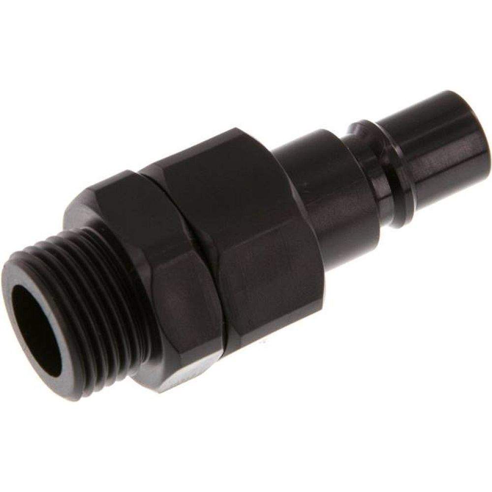 Parker KSG 38 NW7 PO BA. Kupplungsstecker (NW7,2) G 3/8", POM absperrend