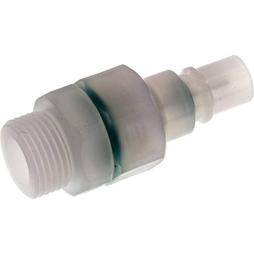 Parker KSG 38 NW7 PV BA. Kupplungsstecker (NW7,2) G 3/8", PVDF absperrend