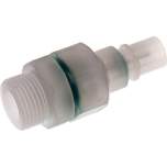 Parker KSG 38 NW7 PV BA. Kupplungsstecker (NW7,2) G 3/8", PVDF absperrend