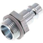 Kupplungsstecker (NW7,2) G 3/8"(AG), Stahl gehärtet & verzinkt