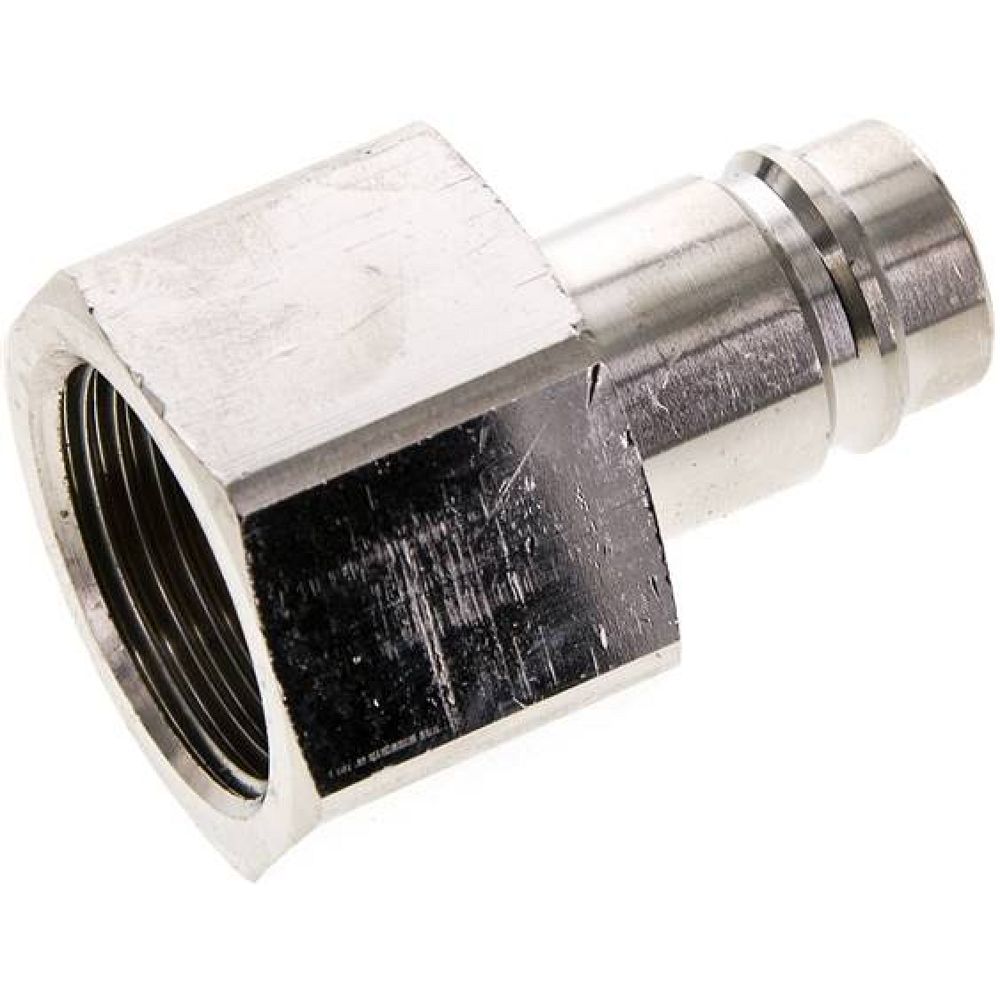 Parker KSGI 10 NW15 MSV. Kupplungsstecker (NW15) G 1"(IG), Messing vernickelt