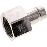 Parker KSGI 10 NW15 MSV. Kupplungsstecker (NW15) G 1"(IG), Messing vernickelt