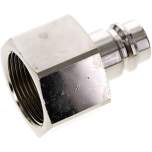 Kupplungsstecker (NW19) G 1-1/4"(IG), Messing vernickelt