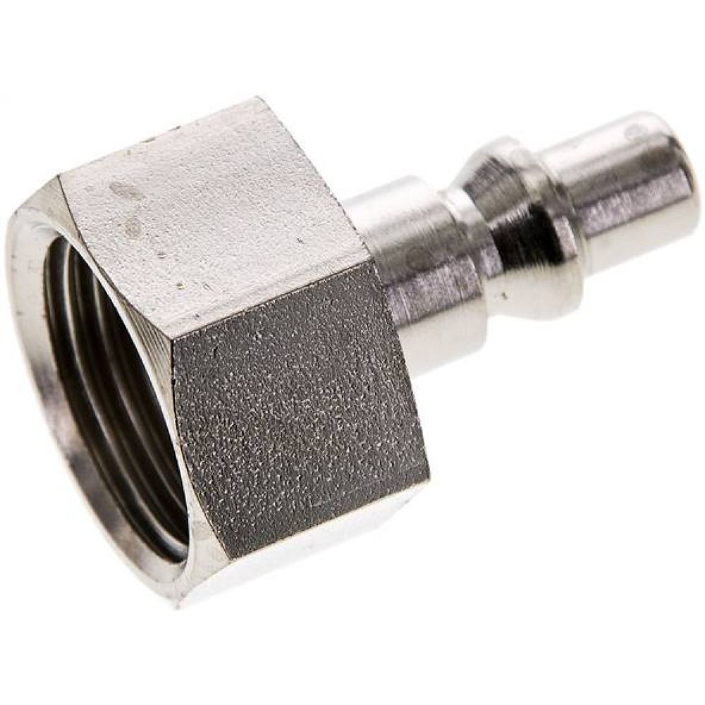 Kupplungsstecker (ARO/ORION) G 1/2"(IG), Stahl gehärtet & vernickelt