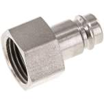 Kupplungsstecker (NW10) G 1/2"(IG), Stahl gehärtet & vernickelt