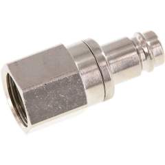 Kupplungsstecker (NW10) G 1/2"(IG), Messing vernickelt