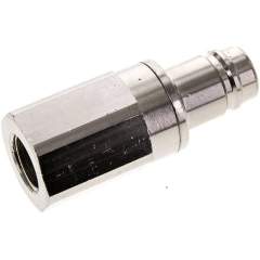 Parker KSGI 12 NW15 MSV BA. Kupplungsstecker (NW15) G 1/2"(IG), Messing vernickelt