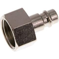 Kupplungsstecker (NW7,2) G 1/2"(IG), Messing vernickelt