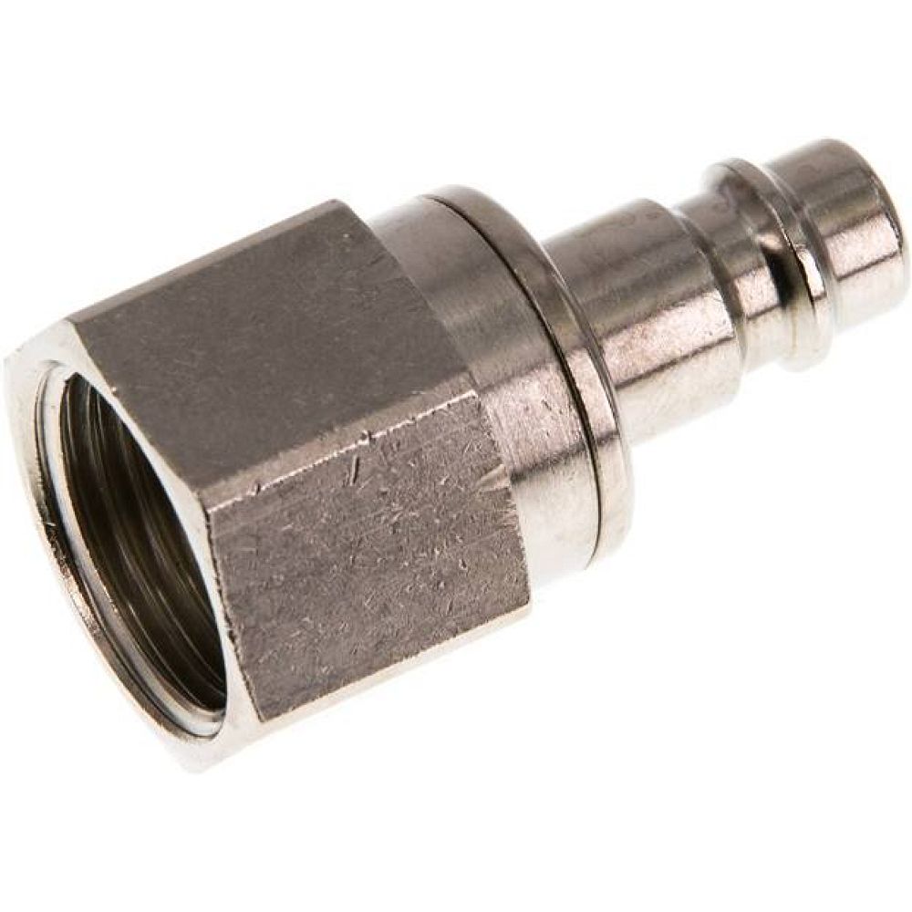 Kupplungsstecker (NW7,2) G 1/2"(IG), Messing vernickelt