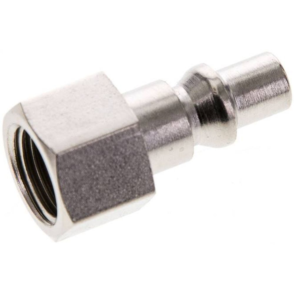 Kupplungsstecker (ARO/ORION) G 1/4"(IG), Stahl gehärtet & vernickelt