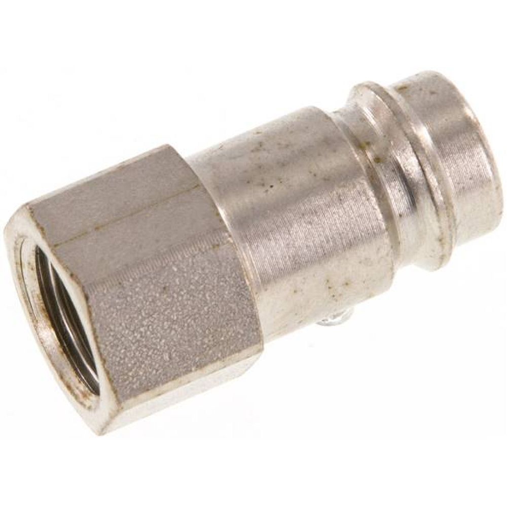 Kupplungsstecker (NW10) G 1/4"(IG), Stahl gehärtet & vernickelt