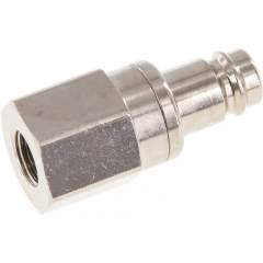 Kupplungsstecker (NW10) G 1/4"(IG), Messing vernickelt