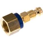 Kupplungsstecker (NW5) G 1/4"(IG), blau, Sechseck SW10