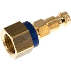 Kupplungsstecker (NW5) G 1/4"(IG), blau, Sechseck SW10