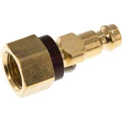 Kupplungsstecker (NW5) G 1/4"(IG), braun, Dreieck 9,5 mm