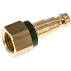 Kupplungsstecker (NW5) G 1/4"(IG), grün, Kreis Ø 10,5 mm