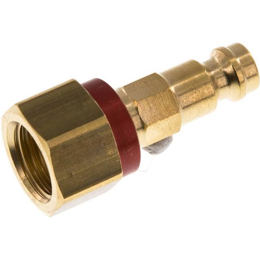 Kupplungsstecker (NW5) G 1/4"(IG), rot, Achteck SW10