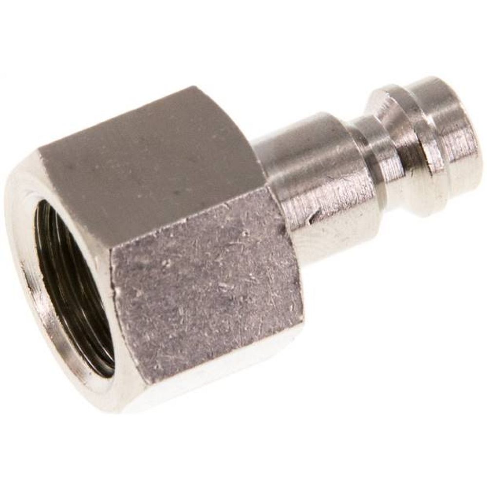 Kupplungsstecker (NW5) G 1/4"(IG), Messing vernickelt