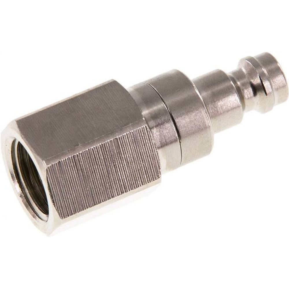 Kupplungsstecker (NW5) G 1/4"(IG), Messing vernickelt