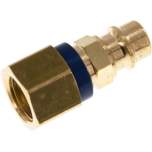 Kupplungsstecker (NW7,2) G 1/4"(IG), blau, Sechseck SW12
