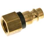 Kupplungsstecker (NW7,2) G 1/4"(IG), grün, Kreis Ø 12,5 mm