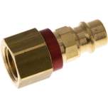 Kupplungsstecker (NW7,2) G 1/4"(IG), rot, Achteck SW12