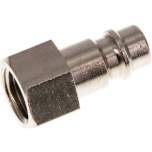 Kupplungsstecker (NW7,2) G 1/4"(IG), Messing vernickelt