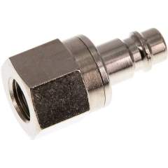 Kupplungsstecker (NW7,2) G 1/4"(IG), Messing vernickelt