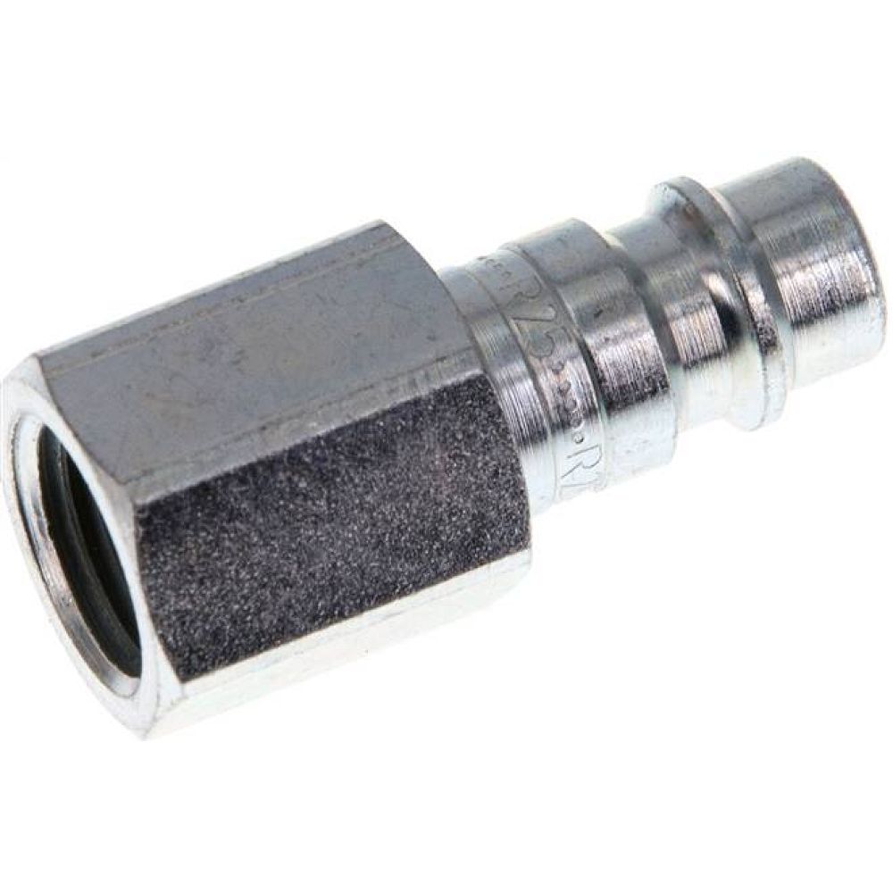 Parker KSGI 14 NW7 ST. Kupplungsstecker (NW7,2) G 1/4"(IG), Stahl gehärtet & verzinkt