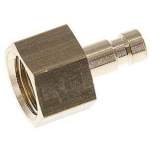 Kupplungsstecker (NW2,7) G 1/8"(IG), Messing