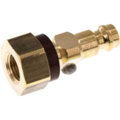 Kupplungsstecker (NW5) G 1/8"(IG), braun, Dreieck 9,5 mm