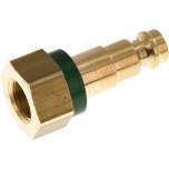 Kupplungsstecker (NW5) G 1/8"(IG), grün, Kreis Ø 10,5 mm