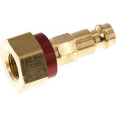 Kupplungsstecker (NW5) G 1/8"(IG), rot, Achteck SW10