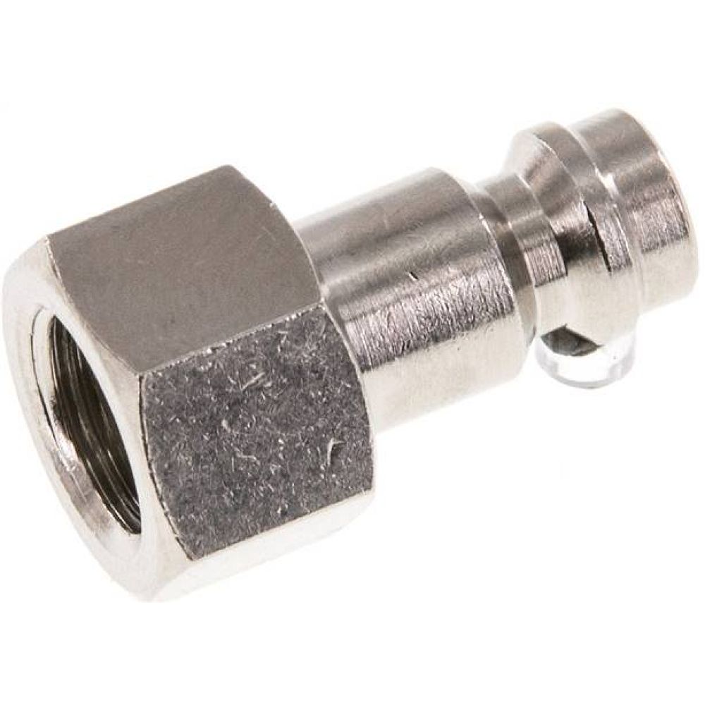 Kupplungsstecker (NW5) G 1/8"(IG), Messing vernickelt