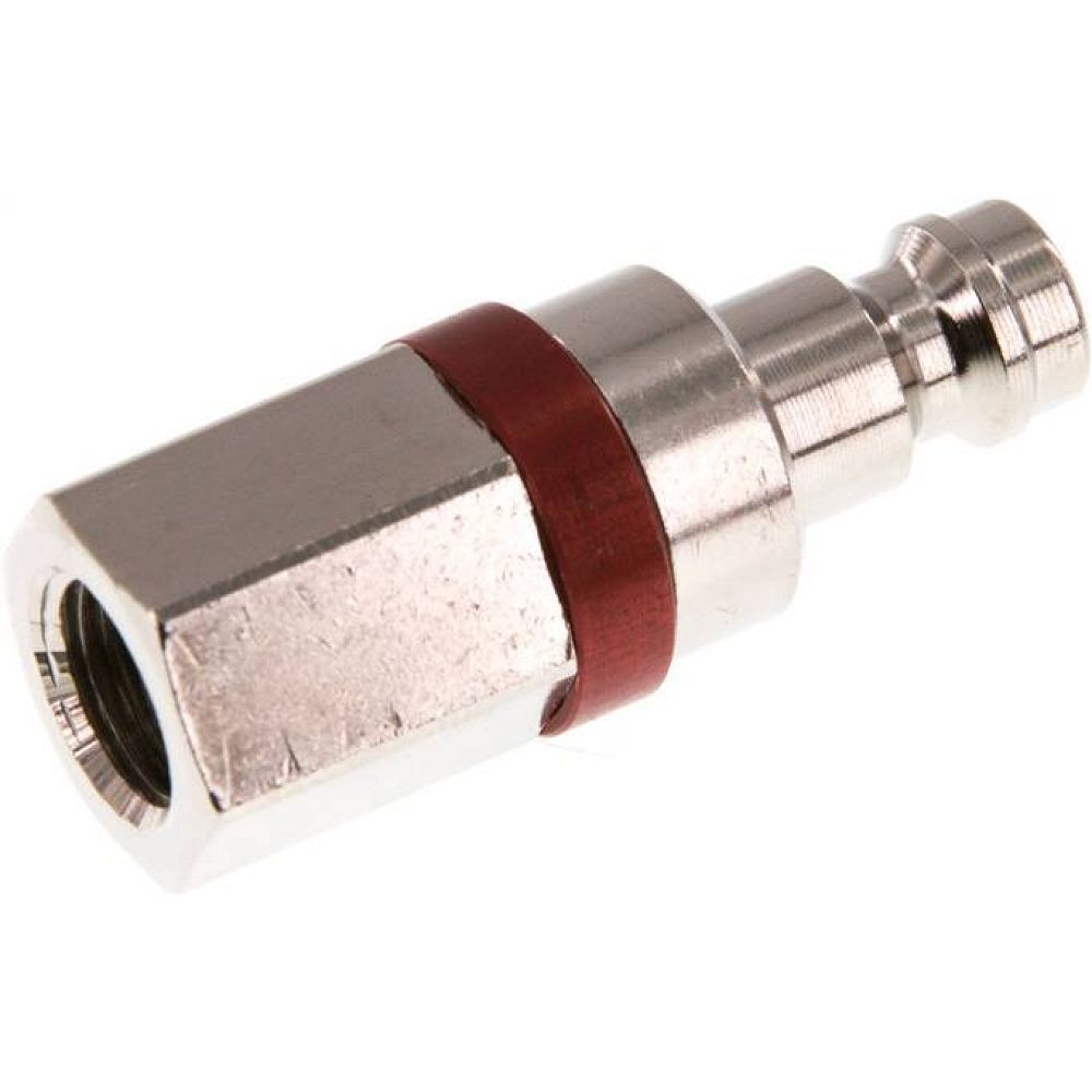 Parker KSGI 18 NW5 MSV-RO. Kupplungsstecker (NW5) G 1/8"(IG), Messing vernickelt