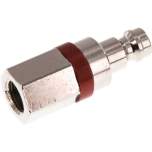 Parker KSGI 18 NW5 MSV-RO. Kupplungsstecker (NW5) G 1/8"(IG), Messing vernickelt