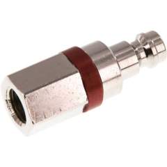 Parker KSGI 18 NW5 MSV-RO. Kupplungsstecker (NW5) G 1/8"(IG), Messing vernickelt