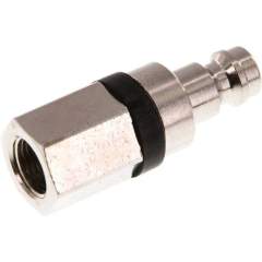 Parker KSGI 18 NW5 MSV-SCH. Kupplungsstecker (NW5) G 1/8"(IG), Messing vernickelt