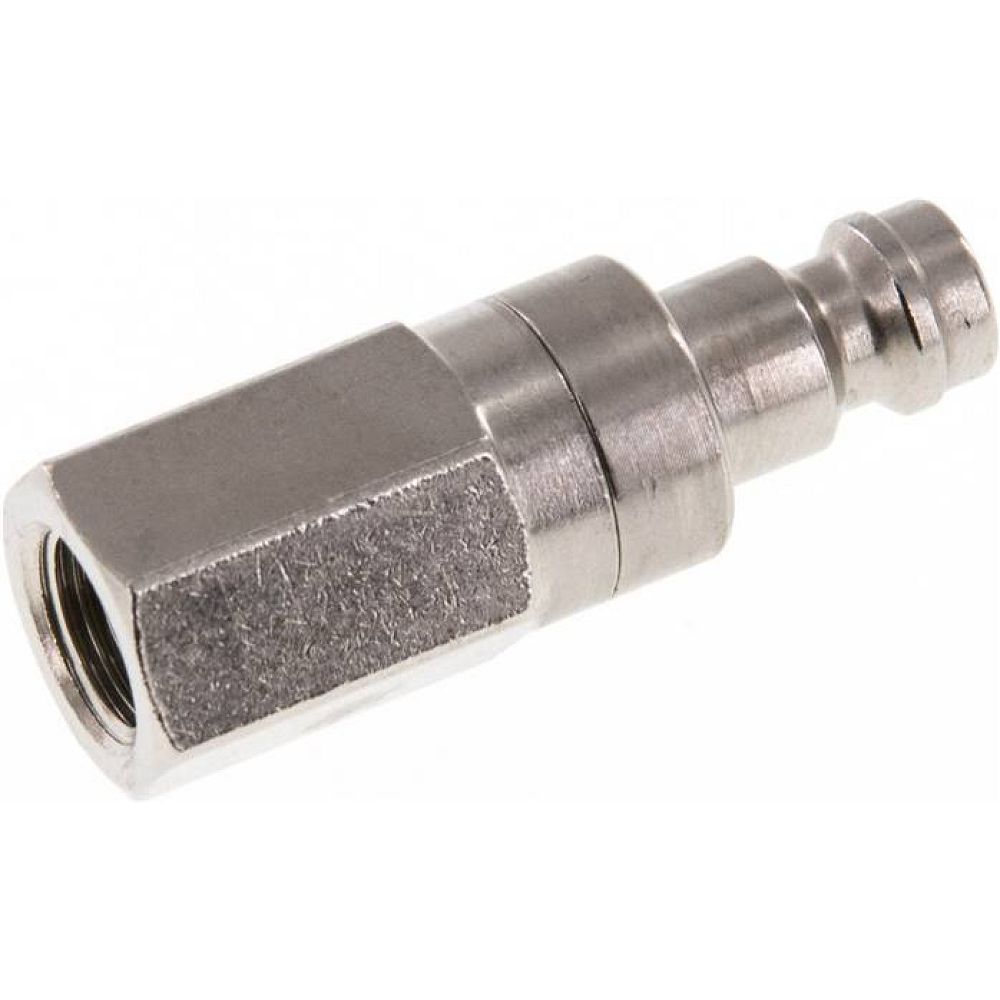 Kupplungsstecker (NW5) G 1/8"(IG), Messing vernickelt