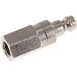 Kupplungsstecker (NW5) G 1/8"(IG), Messing vernickelt