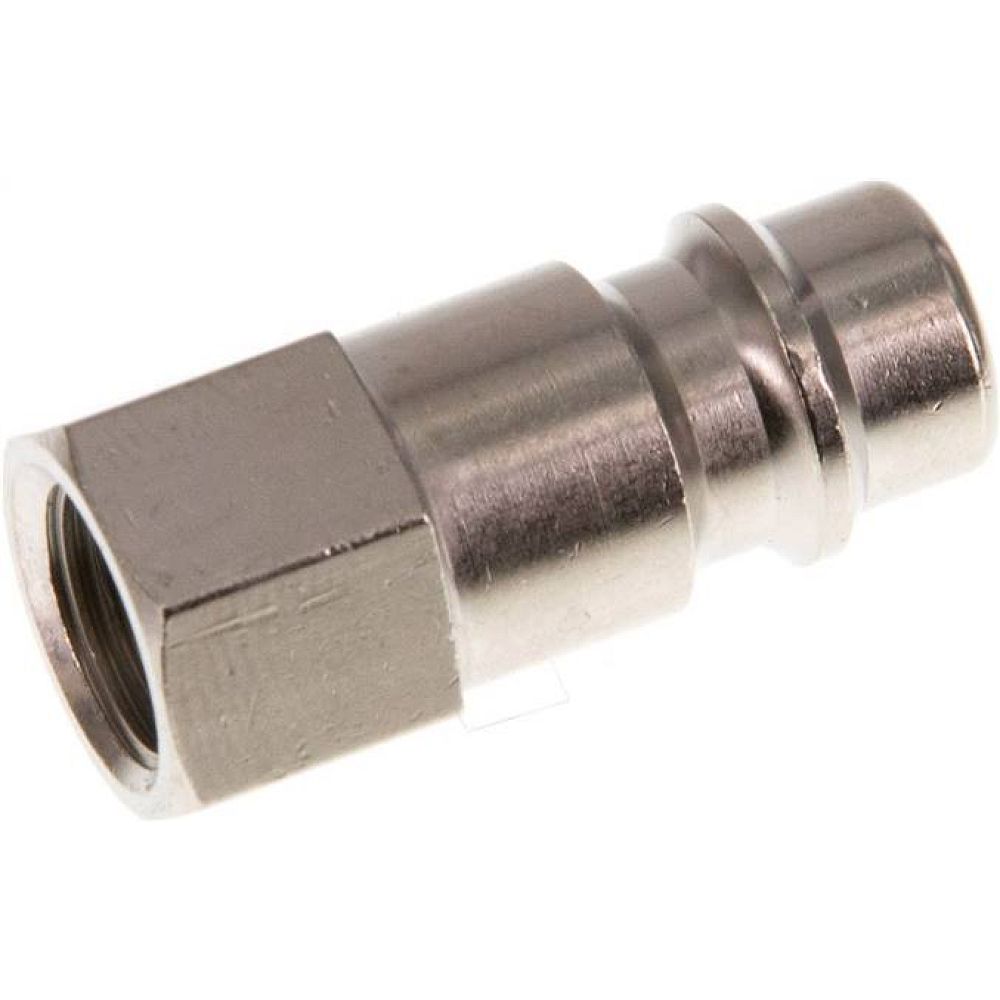 Kupplungsstecker (NW7,2) G 1/8"(IG), Messing vernickelt