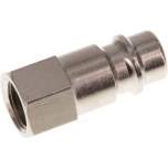 Kupplungsstecker (NW7,2) G 1/8"(IG), Messing vernickelt